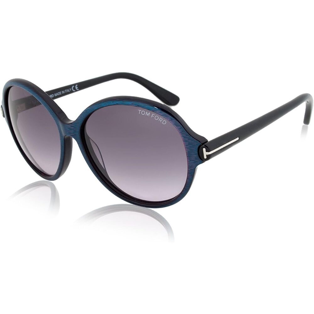 NWT Tom Ford FT0343 Purple Round 83mm Sunglasses